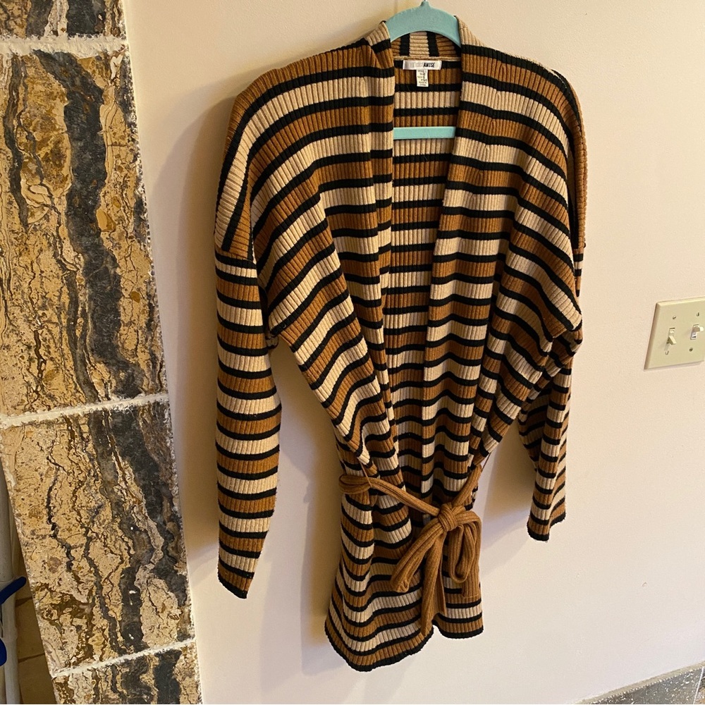 Amuse Society Striped Cardigan